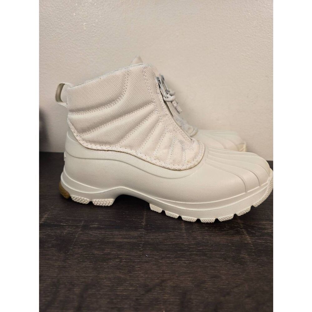 Sperry Duck Boots Float Zip Seacycled Ivory Women's Size 7